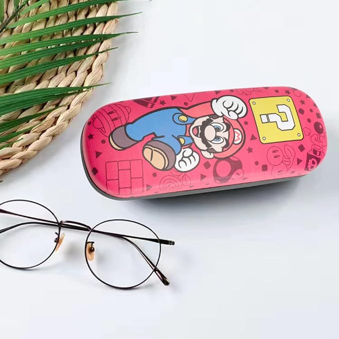 PERFECTSIGHT Hard Shell Eyeglasses Case, Kawaii Protective Glasses Case for Kids, Cute Eyeglass Case for Women Men Girls