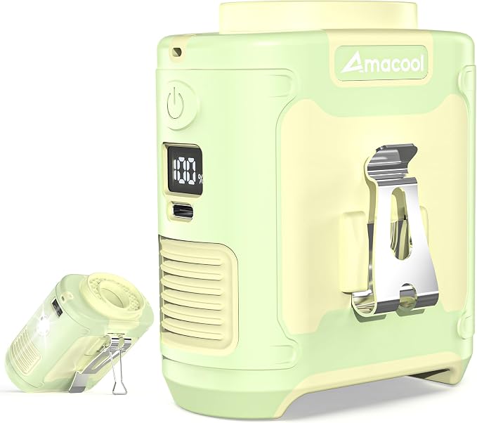 AMACOOL Portable Waist Fan Clip On, 10000mAh Wearable Shirt Fan | Gifts for Men Dad Husband, Rechargeable Powerful Belt Fans, Birthday Gifts for Women Jobsite Travel Camping Essentials 2026