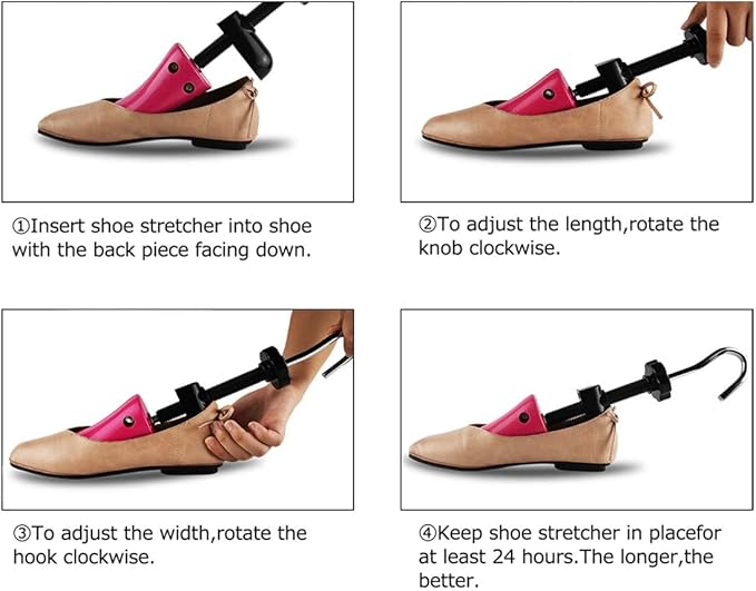 eachway Shoe Stretcher Shoe Trees,Adjustable Length & Width for Men and Women(for M's Us6.5-10; Wm's Us10-13.5)