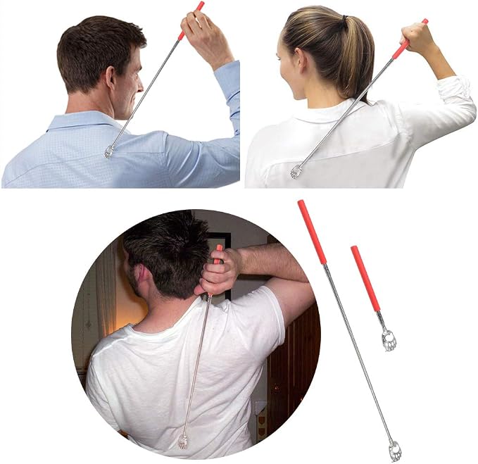 WOVTE Bear Claw Rose Telescopic Back Scratcher