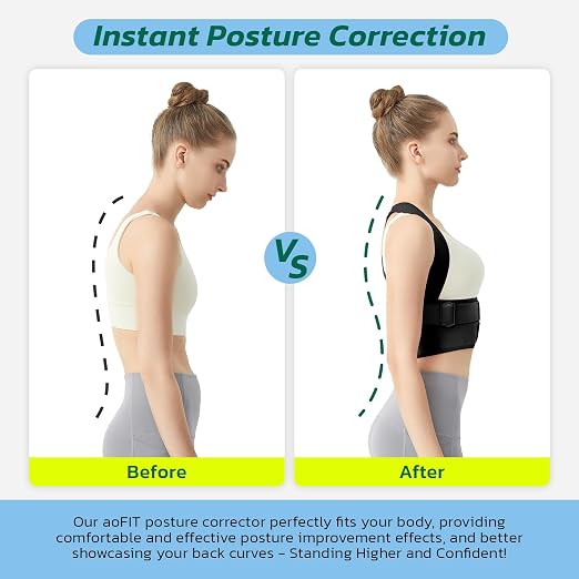 Posture Corrector for Women, Invisible Lightweight Back Brace XL | Back Brace for Pain Relief, Rounded Shoulders and Hunchback, Compact & Portable with Fashionable Design Back Support