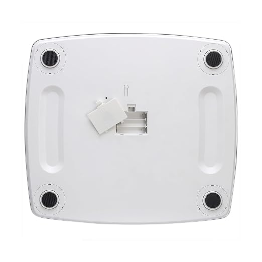 Taylor Digital Scales for Body Weight, Extra high 440 LB Capacity, Unique Blue LCD, Bright White Finish Extra LargePlatform, 12.2 x 13.5 Inches, White