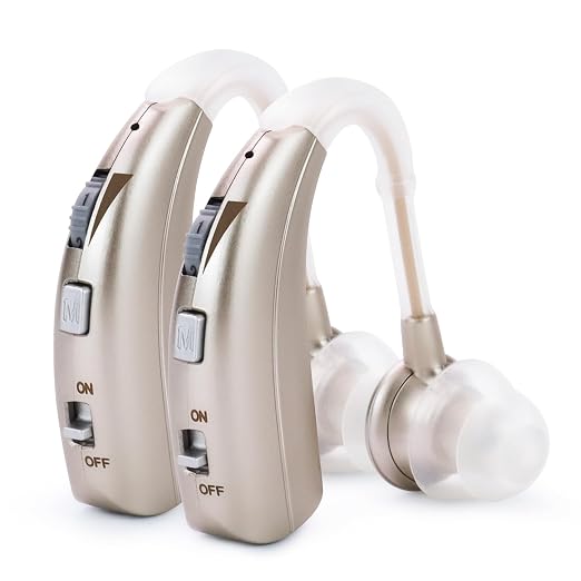 Digital Hearing Amplifier by Britzgo BHA-1301 Pack of 2. Doctor and Audiologist Designed