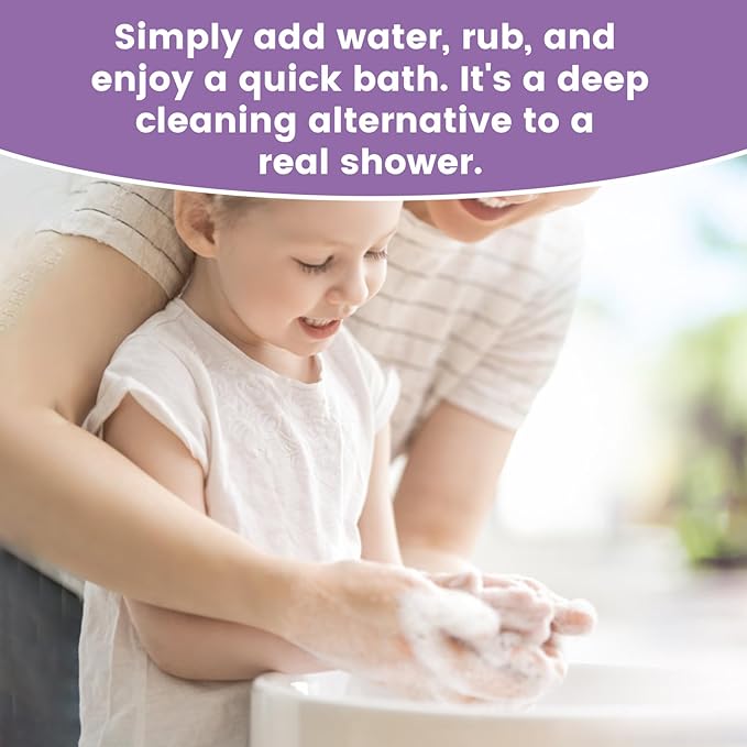 4 Packs XL No Rinse Body Wipes for Adults Bathing, Rinse Free Bathing Shower Wipes for Adults. Soap Infused, Disposable Body wipes for Elderly 100 PCS for Camping, Elderly, Post Surgery, Gym