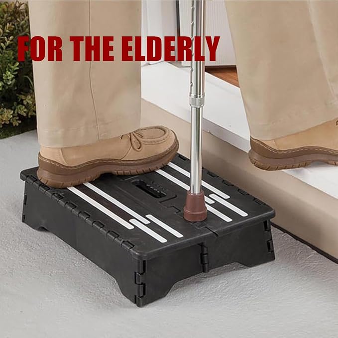 Half Steps for Seniors - Wide Step Stool Half Step Stair Climbing Aid,Wide Step Stool PlatformPlatform Step Safety Step Non-Slip Indoor and Outdoor