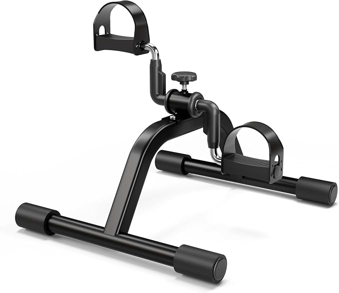 RYGEO Pedal Exerciser Mini Exercise Bike for Leg and Arm Recovery Exercise Lightweight and Portable Floor Bike