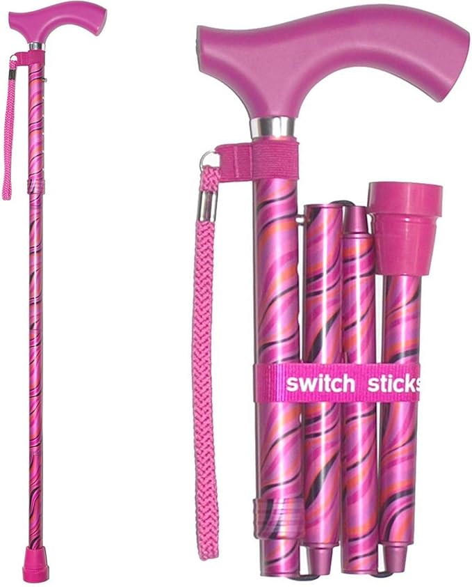Switch Sticks Walking Cane for Men or Women, Foldable and Adjustable from 32-37 Inches, FSA and HSA Eligible