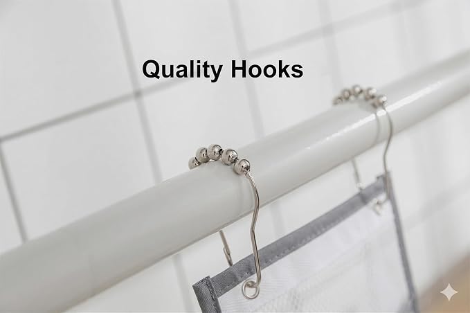 ALYER Hanging Storage Shower Caddy Organizer,Mesh Pockets for Bathroom,Closet,Pantry (White)