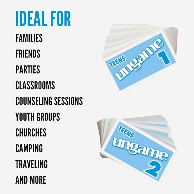 POCKET UNGAME - Teens - non-competitive card game for teenagers to discuss, share values & experiences - break the ice and get teens to talk - Ages 12-18
