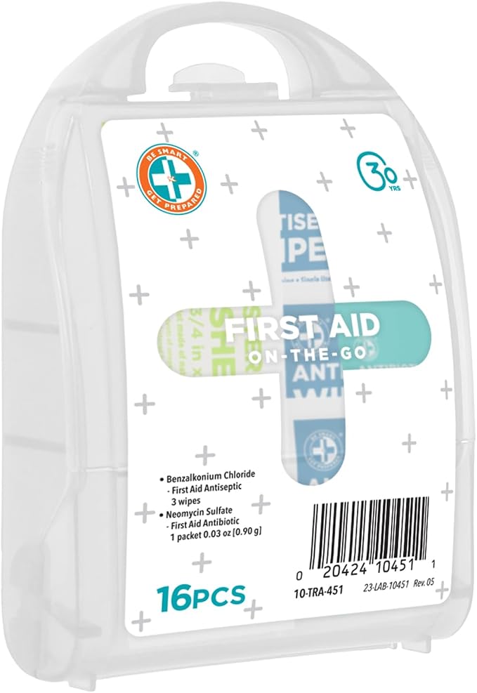 Be Smart Get Prepared Compact First Aid Kit, FSA/ HSA eligible (Packaging may vary)