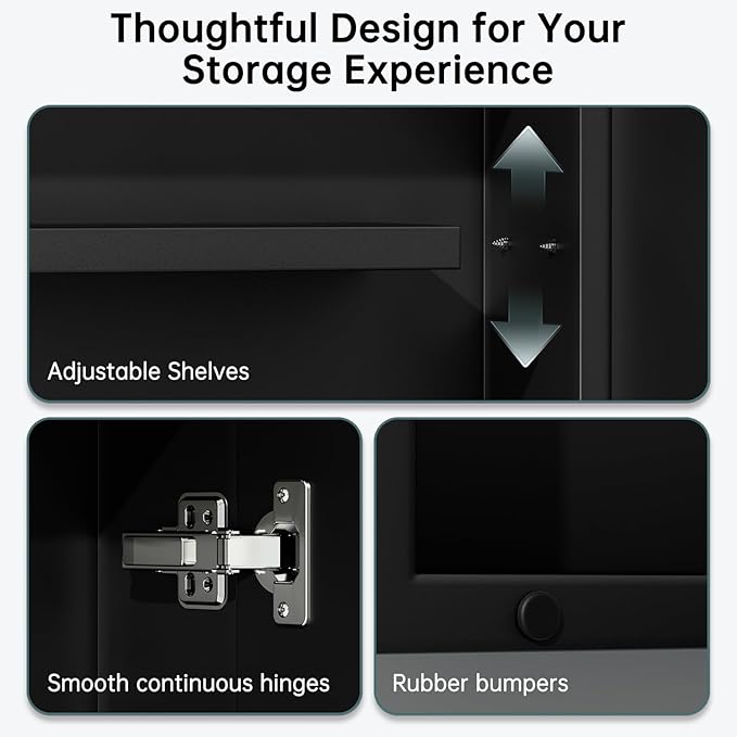 24" x 30" Metal Framed Medicine Cabinet, Bathroom Medicine Cabinet with Mirror, Adjustable Shelves, Tempered Glass Design, Recessed Mirrored Medicine Cabinets for Storage,Black