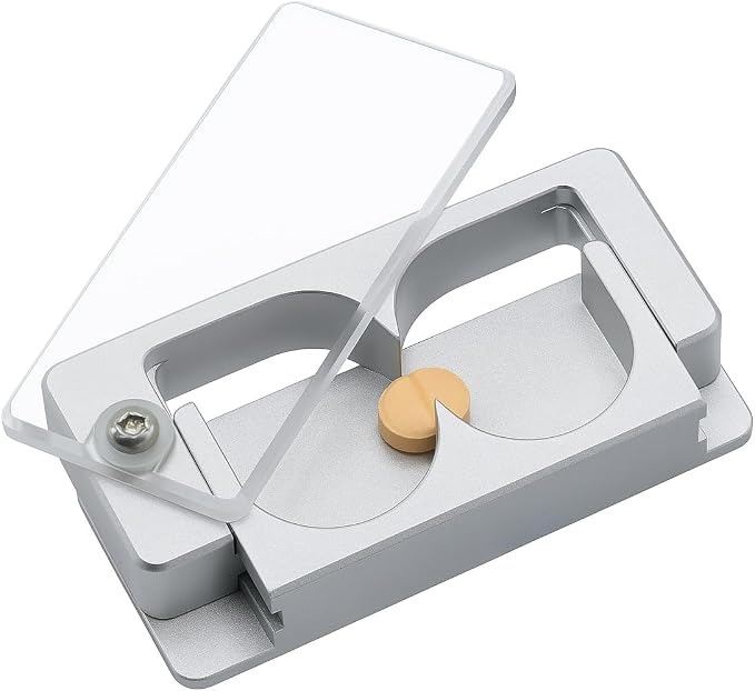 Double Blade Pill Splitter, Opposing Force Guides the Fracture Point for Cleaner Splits