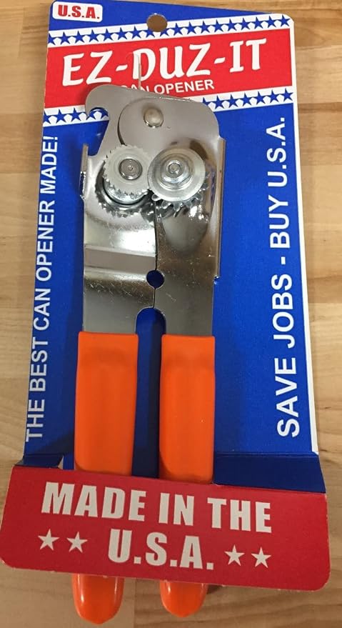 EZ-DUZ-IT Deluxe Can Opener (Orange)