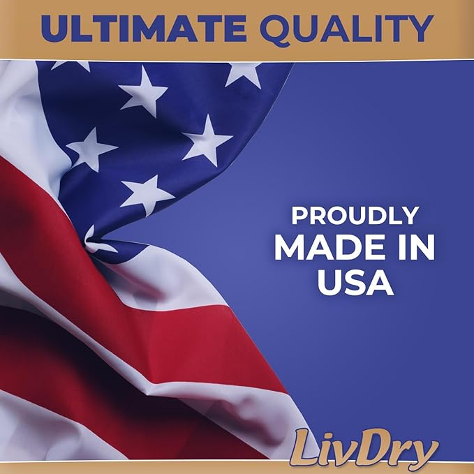 LivDry Ultimate XL Adult Incontinence Underwear, Max Absorbent Adult Diapers with Leak Protection, X-Large, 12-Pack