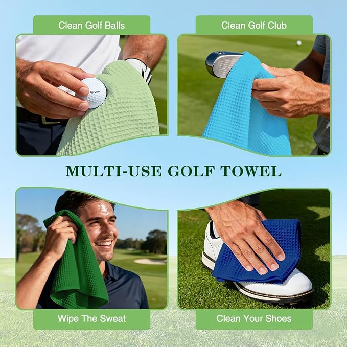 The Older I Get The Harder It is Golf Towel, Funny Golf Bag Towel with Clip for Men, Retro Golfing Accessories for Men, Father Day Retirement Gifts for Golfer Fan, Golfing Gifts for Dad Grandpa