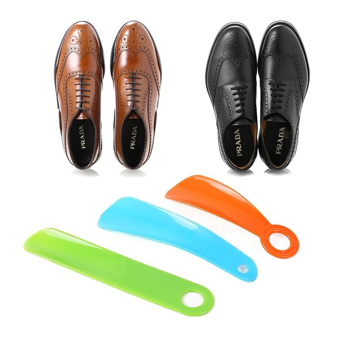 Guojiang Lazy Shoe Helper Unisex Handled Shoe Horn Easy On & Off Shoe Lifting Aid Tool Shoehorn Shoe Lifter Shoe Horn Long Handle