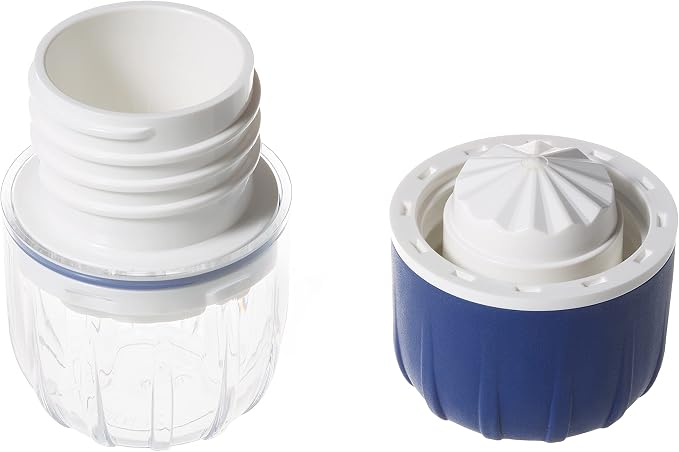 MAXGRIND Pill Crusher and Pill Grinder - Pill Crusher for Small or Large Pills and Vitamins to Fine Powder, Pill Pulverizer Grinder, Medicine Grinder with Medicine Cup, Pill Storage (Blue)