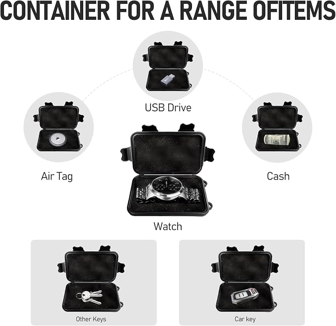 Magnetic Key Box,Magnet Key Holder Under car,Hide a Key Magnetic Holder,IPX7 Waterproof Key Hider Outdoor (Standard) (Regular2)