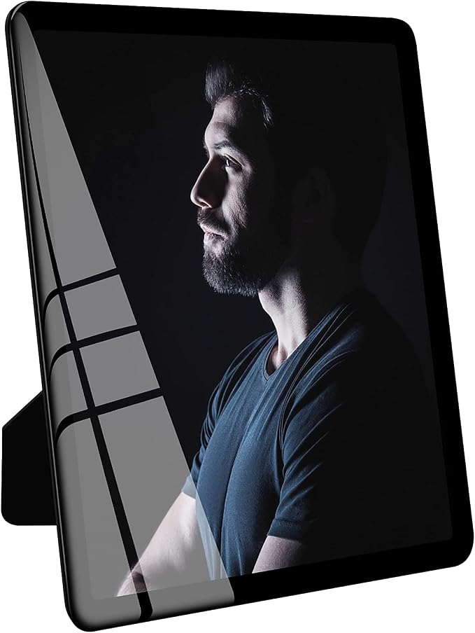 Bluesun 8x10 Picture Frame Black Standing can be Vertical and Horizontal - Real Glass Frames, Cool 8×10 Photo Frame, Wall Frames Gifts for Men Boyfriend Dad Boss and Loved Ones(8x10, Black) | 8×10 Photo Frame Black with Tempered Glass & Rounded Corners...