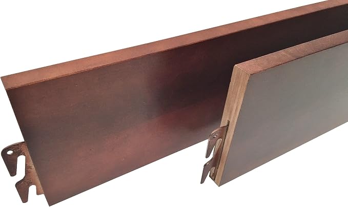 Wood Bed Rails Replacement Kit, Easy Install & Durable Hook-On Wooden Side Rails (Pair) - Fits Twin, Full, Queen, King, & Cal. King Bed Frame Sizes - (Cherry Finish, 76")