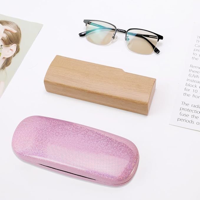 PERFECTSIGHT Hard Shell Eyeglasses Case, Kawaii Protective Glasses Case for Kids, Cute Eyeglass Case for Women Men Girls