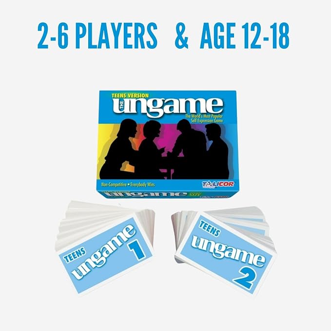 POCKET UNGAME - Teens - non-competitive card game for teenagers to discuss, share values & experiences - break the ice and get teens to talk - Ages 12-18