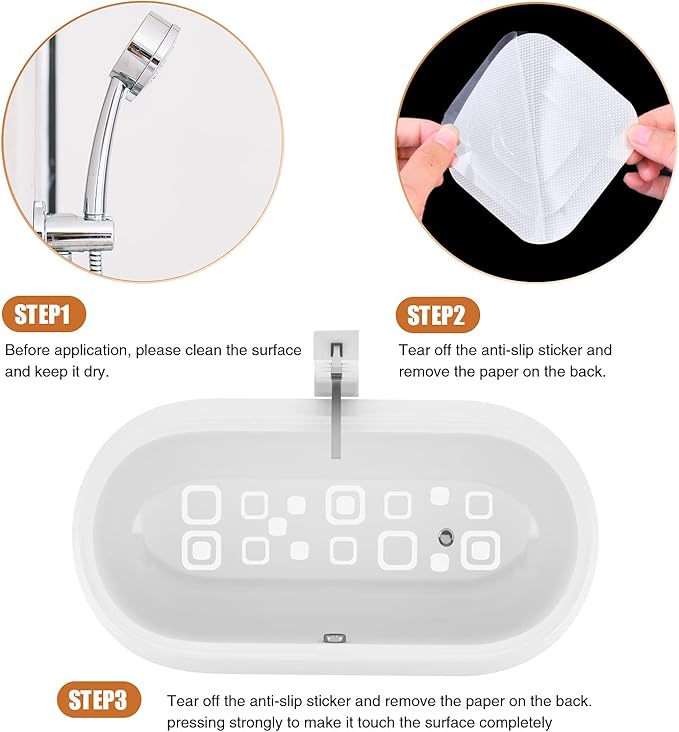 Non-Slip Bathtub Stickers, 36 PCS Safety Bathroom Tubs Showers Treads Adhesive Decals Scraper