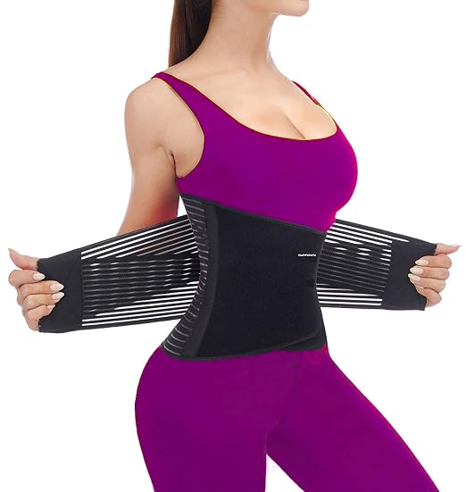 TESETON Back Brace for Men and Women, Support Belt Relief Lower Back Pain Herniated Disc, Sciatica, Scoliosis, Breathable Mesh, Lumbar Support Belt with 8 reinforced Bones 02 Black-S