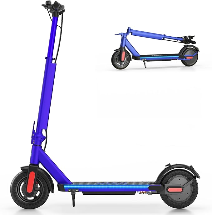 Caroma Electric Scooter with Seat Option,500/350W Motor Up to 25/20 Miles Range & 25/20 MPH Speed,9" Tires,Adjustable Electric Scooter for Adults,Foldable Commuting