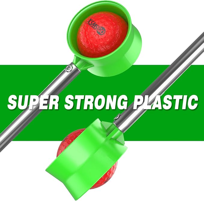 9Ft/12Ft Telescopic Stainless Steel Golf Ball Retriever for Water, High Durability Double Sided Golf Ball Picker Upper, Men's and Women's Golf Accessories Gifts.