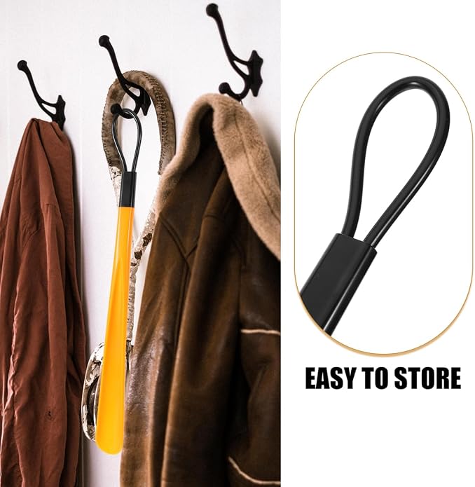 Shoe Horn with Handle 19.29In Long Handle Shoe Horn Portable Lightweight for Men Women Kids Seniors Smooth Surface Easy Grip Tool for Putting on Shoes