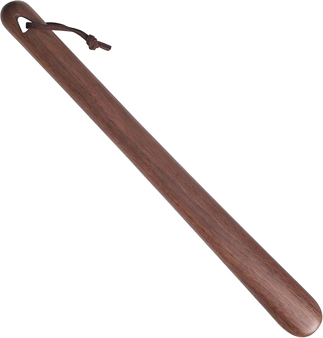 muso wood Shoe Horn Long Handle for Seniors,Wooden Shoehorn for Men, Women, Kids,Pregnancy