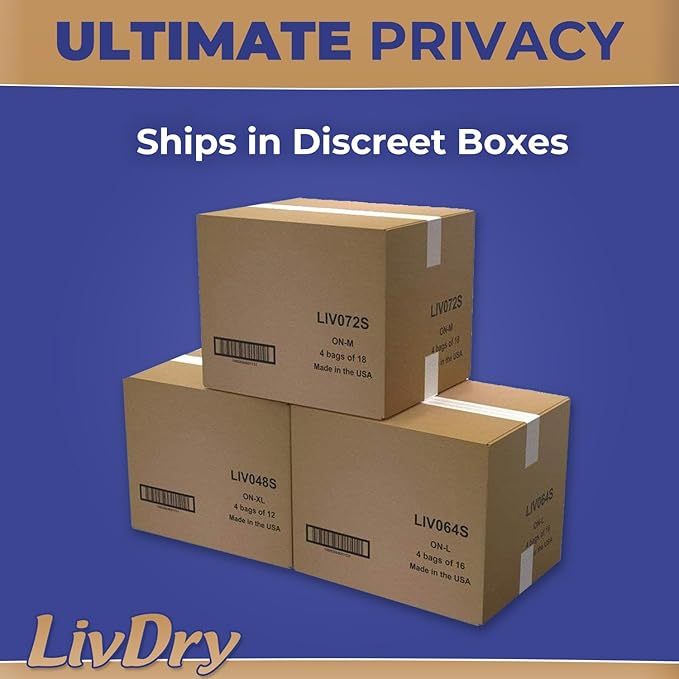 LivDry Ultimate 2XL Adult Incontinence Underwear, Max Absorbant Diapers for Women and Men, XXL 60” -80" Waist, Leak Proof Cuff, XX-Large, 11-Pack