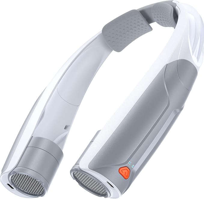 AaoLin Portable Neck Fan USB-C Rechargeable, with 6000mAh Battery, Hands-Free Personal Fan 6 Speeds, 6-20Hrs Cooling, Adjustable 11oz Lightweight, Neck Cooler for Outdoor Sports/Gym/Office