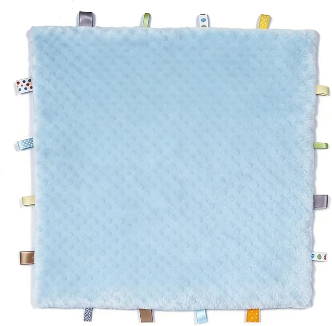 Fidget Blanket for Adults with Dementia, Sensory Mat for Alzheimers Patients, Dementia Activites for Senior (Light Blue)
