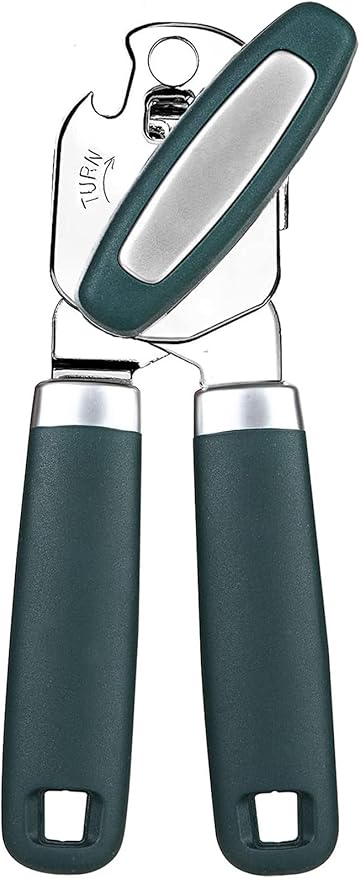 Can Opener,Professional 3-In-1 Multifunctional Manual Can Openers Bottle Opener,Kitchen Durable Stainless Steel Heavy Duty Can Opener Smooth Edge for Kitchen Seniors Friendly