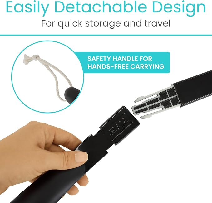 Vive Sock Remover Device for Seniors - Sock Aid and Shoe Horn | Compression Socks, Hosiery and Stockings - Sock Assist for Elderly, Men, Women - No Bending Daily Assistance Device