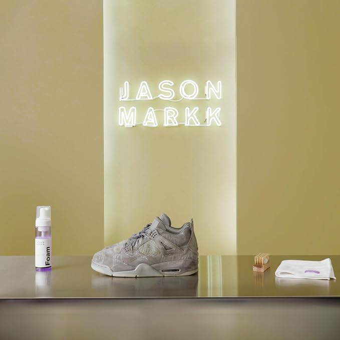 Jason Markk Ready-To-Use Foam, Shoe Cleaner, Sneaker Care, Ideal for Footwear, Safe for Leather, Suede, Nubuck, Cotton, Knits, 7oz