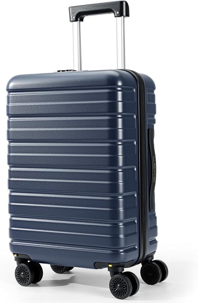 Lekesky 16 Inch Underseat Carry On Luggage Airline Approved, Hard Shell Suitcase with TSA Lock, Lightweight Spinner Wheels Durable ABS Compact Carry-On for Travel Weekend Trips Men Women, Blue