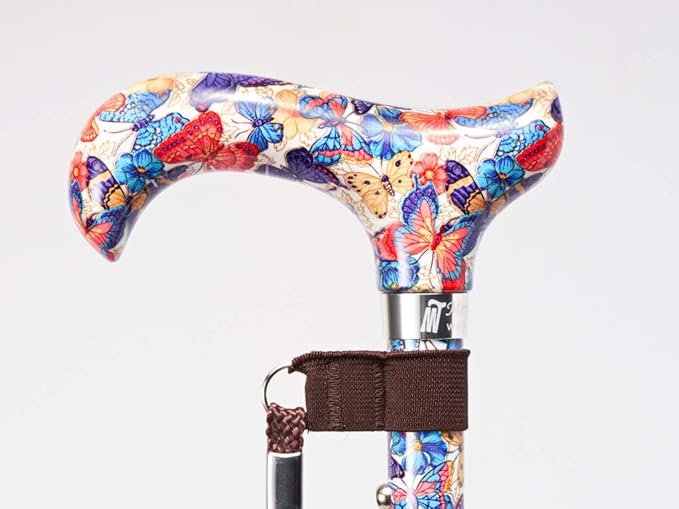 [Combo] Merry Sticks Lightweight Foldable Walking Canes for Women and Men, Adjustable & Collapsible Walking Stick for Seniors, Includes A Cane Bag & A Smart Reflective Cane Holder