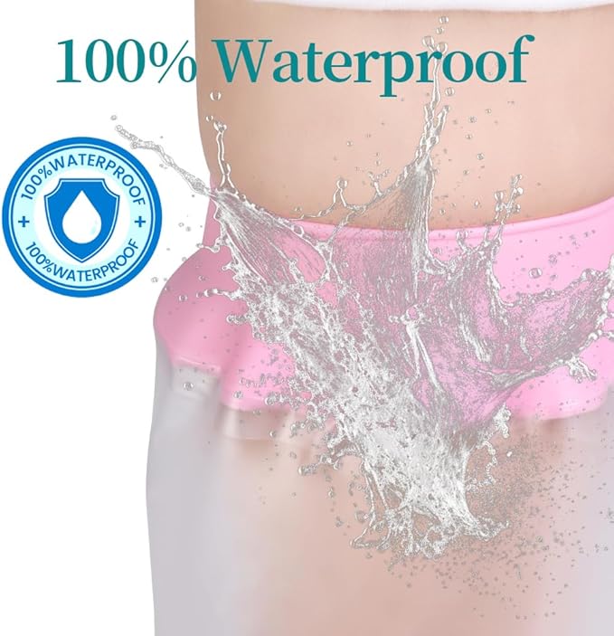 Waterproof Cast Covers for Shower Leg, Knee Surgery Recovery Equipment, Cast Protector for Showering Leg Adult Wounds, Cast Cover Leg Adult After Surgery, Shower Boot Cover Waterproof Foot, Reusable