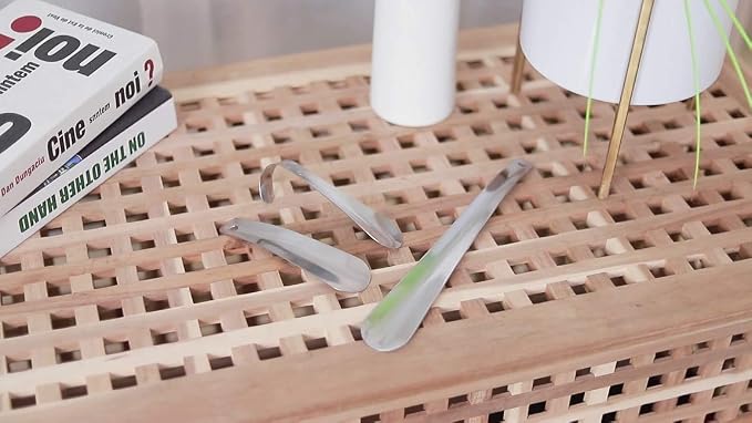Shoe Horn for Seniors Men Women - Metal Helper Spoon Small Travel Shoehorn | Premium Stainless Steel, Short Travel Size, 6 Inch Long Shoe Tongue