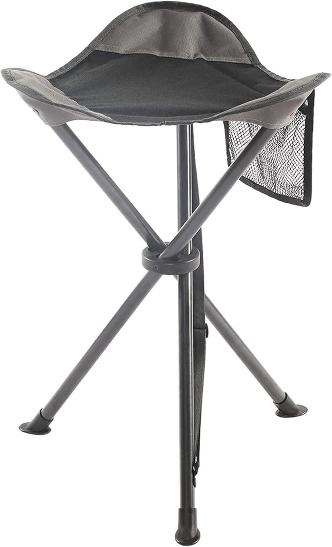 Portal Tall Folding Tripod Stool Portable Tripod Chair for Outdoor Camping | Portable Outdoor Design; Durable Construction; Easy Setup & Storage