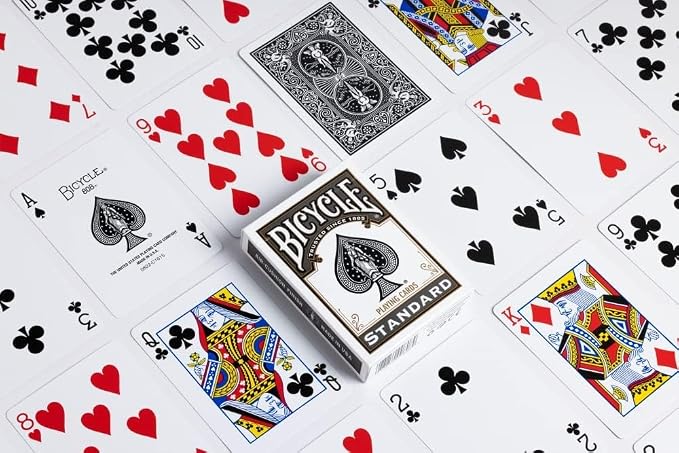 Bicycle Rider Back Playing Cards 2 Pack Red and Black Poker Size | Standard index, Air Cushion Finish, Made in USA, 140 years trusted, Premium quality for all card games