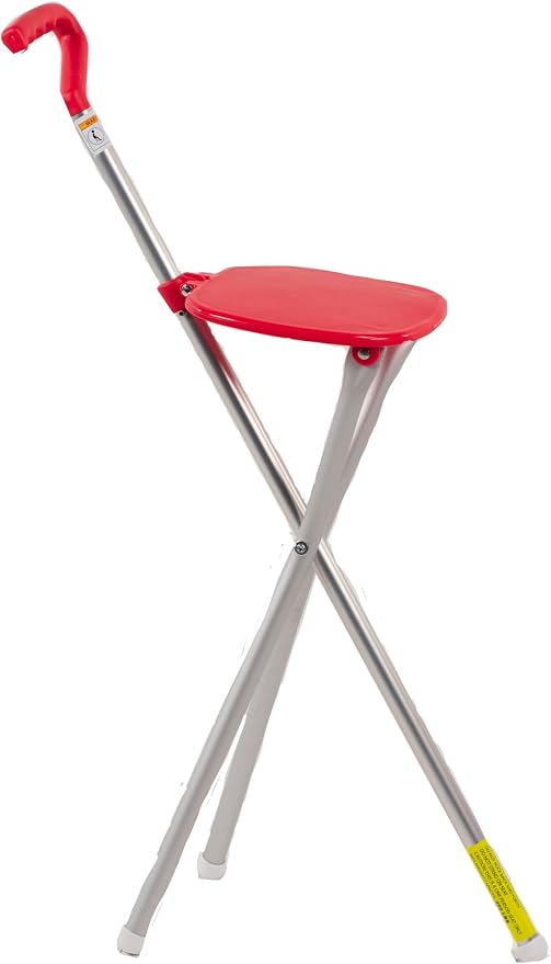 Sport Seat from Alex Orthopedic Walking Cane with Portable Seat for Sitting Anywhere - Ultra Light Support, Sitting and Travel for Seniors and Adults - Made in USA