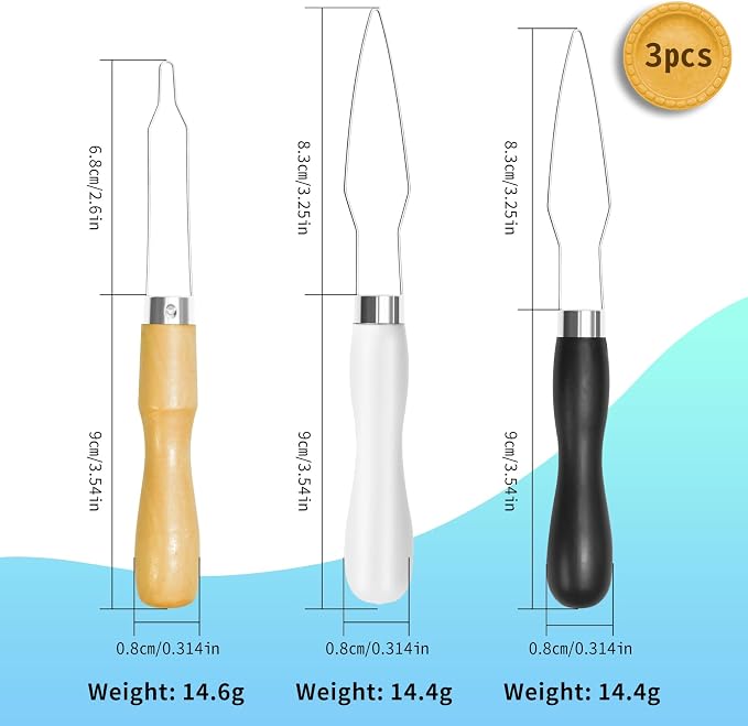 3-Pack Button Hook Tool for Seniors & Arthritis Sufferers | Button Hook Tool with heavy-duty steel loop, one-handed button assist for seniors & arthritis, on shirts/pants/dresses