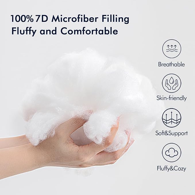 MIULEE Pack of 2 12x24 Inch Outdoor Pillow Inserts | Water-Resistant Decorative Premium Lumbar Pillow Stuffer Sham for Porch Swing Couch Sofa Cushion Patio Furniture