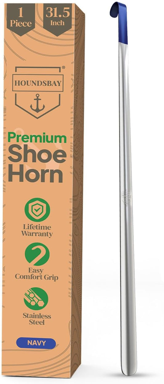 Shoe Horn Long Handle for Seniors - Long Handled Shoe Horn for Boots and Shoes - Long Metal Shoe Horn for Women, Men & Kids - Extra long Shoes Horn, Metal Shoe Horn Long Handle, Shoe Spoon Long Handle