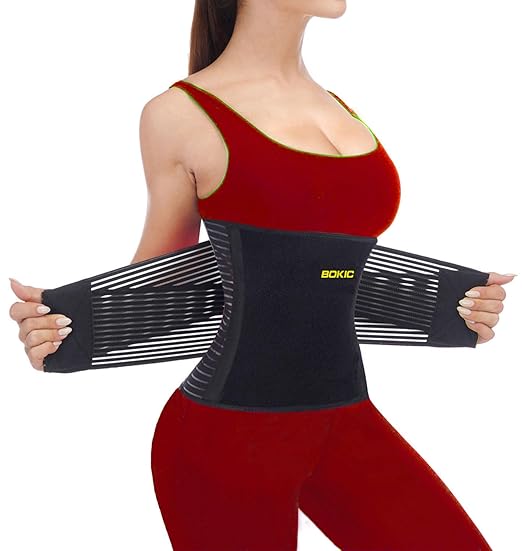 Back Brace for Women and Men,Back Support Belt Relieve Lower Back Pain, Lower Back Brace with 8 Reinforce Bones,Scoliosis, Sciatica,Herniated Disc 04 Black-S