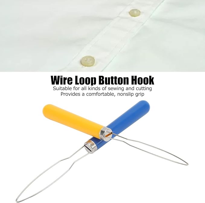 Button Hook with Zipper Pull, Dressing Stick Button Helper Tool for Elderly Button Puller Tool Button Assist Tool Assistive Devices for Disabled